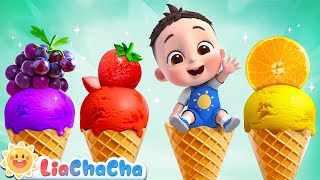 Ice Cream Truck Song  Fruit Ice Cream for Babies  Kids Songs amp Nursery Rhymes  LiaChaCha [upl. by Vladamar]