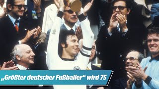 Franz Beckenbauer feiert Geburtstag  Der Kaiser wird 75 [upl. by Neelav]