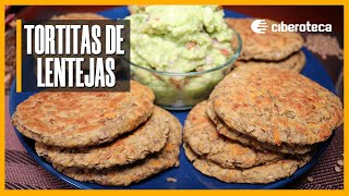 Tortitas de lentejas con avena  Ciberoteca [upl. by Yzzo]