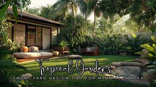 Compact Tropical Gardens Creative Front Yard Design Tips for Minimal Spaces [upl. by Remlap]