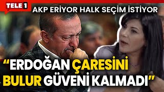 AKPnin oy oranı yüzde 23e düştü Tacire Baktaş erken seçim isteyenlerin oranını açıkladı [upl. by Zobias]