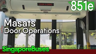 SG5921Y  851e  Masats Door Operations  MAN ND323F A95  Euro 6 Gemilang  SMRT Buses [upl. by Batty257]