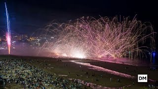 Los fuegos artificiales de Santiago un auténtico espectáculo de luz y color [upl. by Kirre]