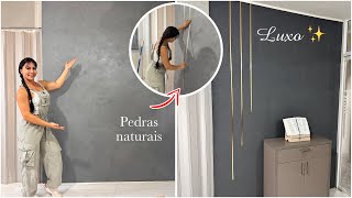 PAREDE DE LUXO COM 1 PRODUTO ✨ FAÇA VOCÊ MESMO [upl. by Kciderf]