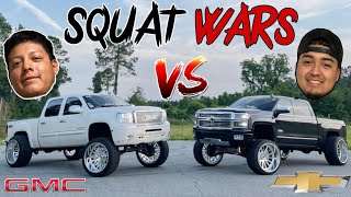 We SQUATTED Our Trucks For DAYTONA BEACH 🌴 WHO LEANS THE BEST ⁉️ [upl. by Homans]