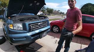 Oil pan gasket replacement 06 Honda Ridgeline [upl. by Jarrod]