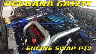 PERDANA V6 TWIN TURBO  TUKAR ENJIN PART 2 [upl. by Summons8]