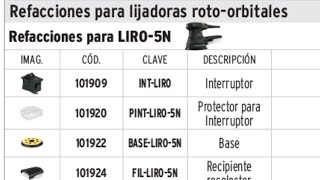 Bases de refacción para lijadoras Truper orbital y Rotoorbital [upl. by Fabrin]