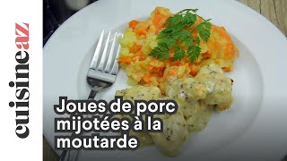 Joues de porc mijotées à la moutarde [upl. by Euqinue]