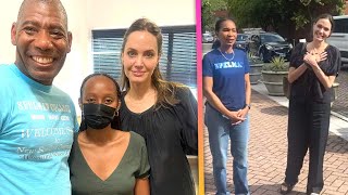 Angelina Jolie Gets Emotional Dropping Zahara Off at College [upl. by Annalise242]