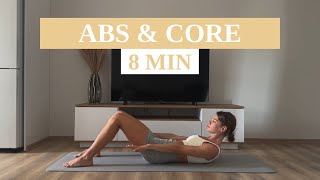 8 MIN LOWER ABS  WORKOUT AT HOME NO EQUIPMENT  RITA MARK [upl. by Monahon183]