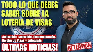 LOTERÍA DE VISAS DE DIVERSIDAD Qué es Cómo aplicar Qué hacer si soy elegido y Boletín de Visas [upl. by Neu563]