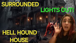 LIGHTS OUT TERRIFYING EXPERIENCE HAUNTED ABANDONED HELL HOUND HOUSE [upl. by Zimmer]