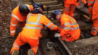 PWI Practical trackwork challenge at the Great Central Railway in Sheffield November 2018 [upl. by Nuahsor]