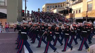 US Marines Marching Band  Rose Parade Jan 1 2022 [upl. by Aicele296]