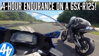 4 HOUR ENDURANCE RACE  GSXR125  CARNAGE [upl. by Aeslek]