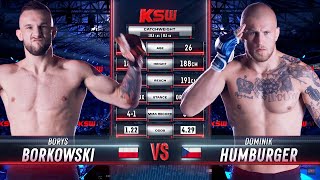 KSW Free Fight Dominik Humburger vs Borys Borkowski [upl. by Yllus300]