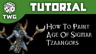 How To Paint Tzaangors Warhammer Age of Sigmar Tzeentch Tutorial The War Gamer [upl. by Hazard]