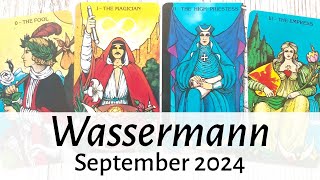 WASSERMANN ♒ September 2024 • Muster amp Überzeugungen werden transformiert Entspanne Dich Tarot [upl. by Fadden]