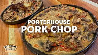 How to Cook a Porterhouse Pork Chop  Cast Iron Recipes [upl. by Whall]