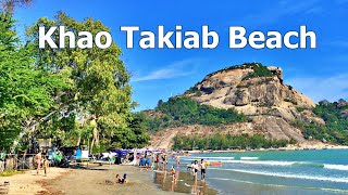 Khao Takiab Beach Hua Hin  near AowTakiab Seafood  Restaurant in Hua Hin [upl. by Susann16]