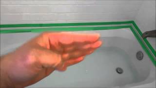 Caulking A BathtubQuick TipFill It Up With Water [upl. by Larry]