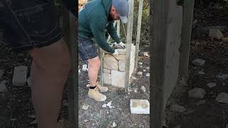 Building the perfect stone letterbox canberra landscaping mason [upl. by Ysset]