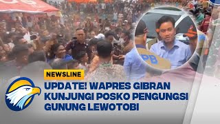 Wapres Gibran Kunjungi Posko Pengungsian Gunung Lewotobi  Newsline [upl. by Harts603]