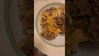 Homemade Hamburger Helper with cheese and vegetables [upl. by Enicul]