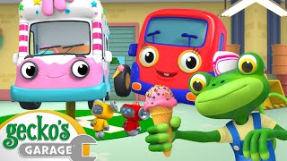 Geckos Garage  Ice Cream Adventure  Cartoons For Kids  Toddler Fun Learning [upl. by Apilef]