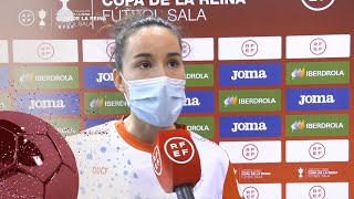 Declaraciones de Iria y Jane tras el Pescados Rubén Burela  Ourense Envialia  CopaDeLaReinaFutsal [upl. by Ardnossak]