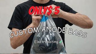 DIY Anode Bags for Electroplating Like a PRO at Home [upl. by Norret]