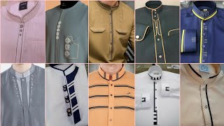 Men Kurta Designs 2023  kurta neck design for gents  Eid men kurta design [upl. by Nnalorac427]