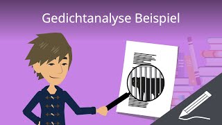 Gedichtanalyse Beispiel  einfach erklärt [upl. by Esidarap]