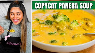 Homemade Panera Broccoli Cheddar Bread Bowl Soup [upl. by Egreog]