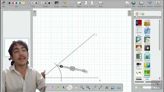 COMO TRAZAR LA BISECTRIZ DE UN ÁNGULO  INTRODUCCIÓN A LA GEOMETRÍA INGRESO INGENIERIAS [upl. by Annoel]