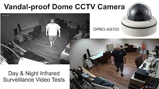 Vandalproof Dome CCTV Camera Day amp Night Surveillance Video [upl. by Niroc]