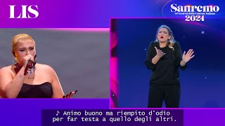 LIS Sanremo 2024  BigMama canta La rabbia non ti basta [upl. by Neidhardt]