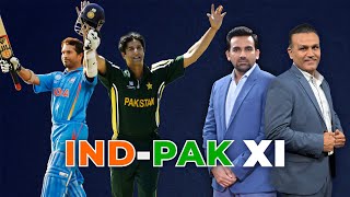 Greatest IndiaPakistan alltime XI ft Sachin Wasim Akram Dhoni [upl. by Einomrah]