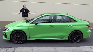 The New 2022 Audi RS3 Is a Little Sedan with Big Performance [upl. by Sheehan551]