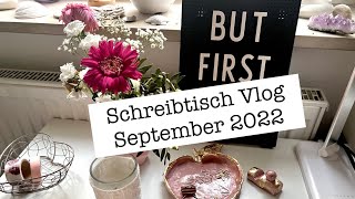 Schreibtisch Vlog September  Kalenderstruggle  Lufttrocknender Ton  Vergolden mit Blattmetall [upl. by Ettenal662]