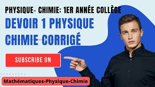 Devoir 1 physique chimie corrigé BIOF [upl. by Alekram]