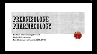 Prednisolone Pharmacology [upl. by Ettenuahs]