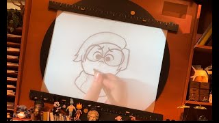 How to draw Sadness Easy from Inside Out at Disney’s Animation Academy [upl. by Saito]