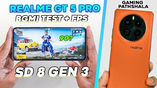 Realme GT 5 Pro PUBG Test with FPS Meter🔥Heating Gyro amp Battery Drain🔥SD 8 GEN 3 [upl. by Rebmeced]