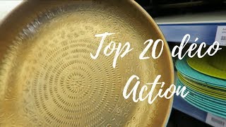 SHOPPING ACTION TOP 20 OBJETS DECO MOINS DE 10 EUROS NOUVEAUTÉS AVRIL 2018 [upl. by Zerelda55]