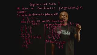 SS2  Sequence and series  Nth term of arithmetic progression  2 [upl. by Bowne]