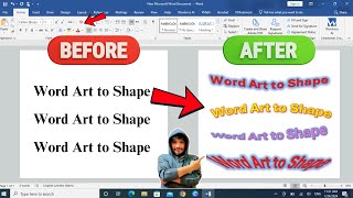 Turn TEXT into Beautiful Art and Shape in MS Word Zee infotech [upl. by Jaenicke117]