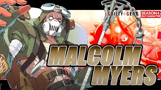 GUILTY GEAR STRIVE Season 41 Malcolm Myers Playable Character Reveal Trailer 【APRILFOOLS】 [upl. by Einhapets]