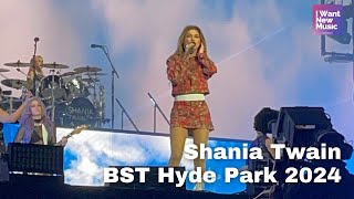 Shania Twain  Live  BST Hyde Park 2024  Highlights [upl. by Ayhdiv]